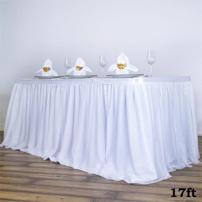 3 Layers Tulle Table Skirt