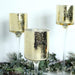 3 Long Stem Mercury Glass Vases Candle Holders