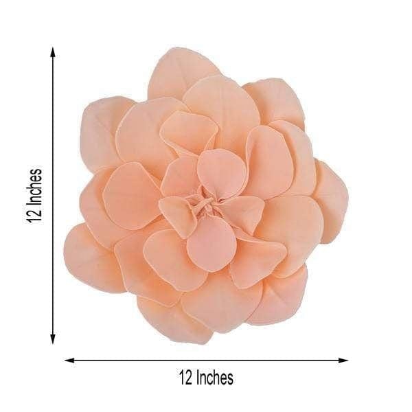 4 pcs 12" wide Artificial Daisy Flowers for Wall Backdrop