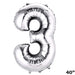 40" Mylar Foil Balloons - Silver Numbers BLOON_40S_3
