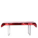 40" x 90" Rectangular Metallic Disposable Plastic Tablecloth TAB_FOL_01_40X90_RED
