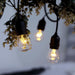 48 ft long 18 Incandescent Bulbs String Lights Garland - Warm White LED_BALL12_48FT_CLR