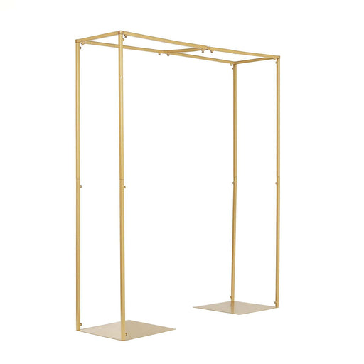 48" tall Adjustable Over The Table Rod Stand Metal Arch - Gold IRON_STND03_L_GOLD