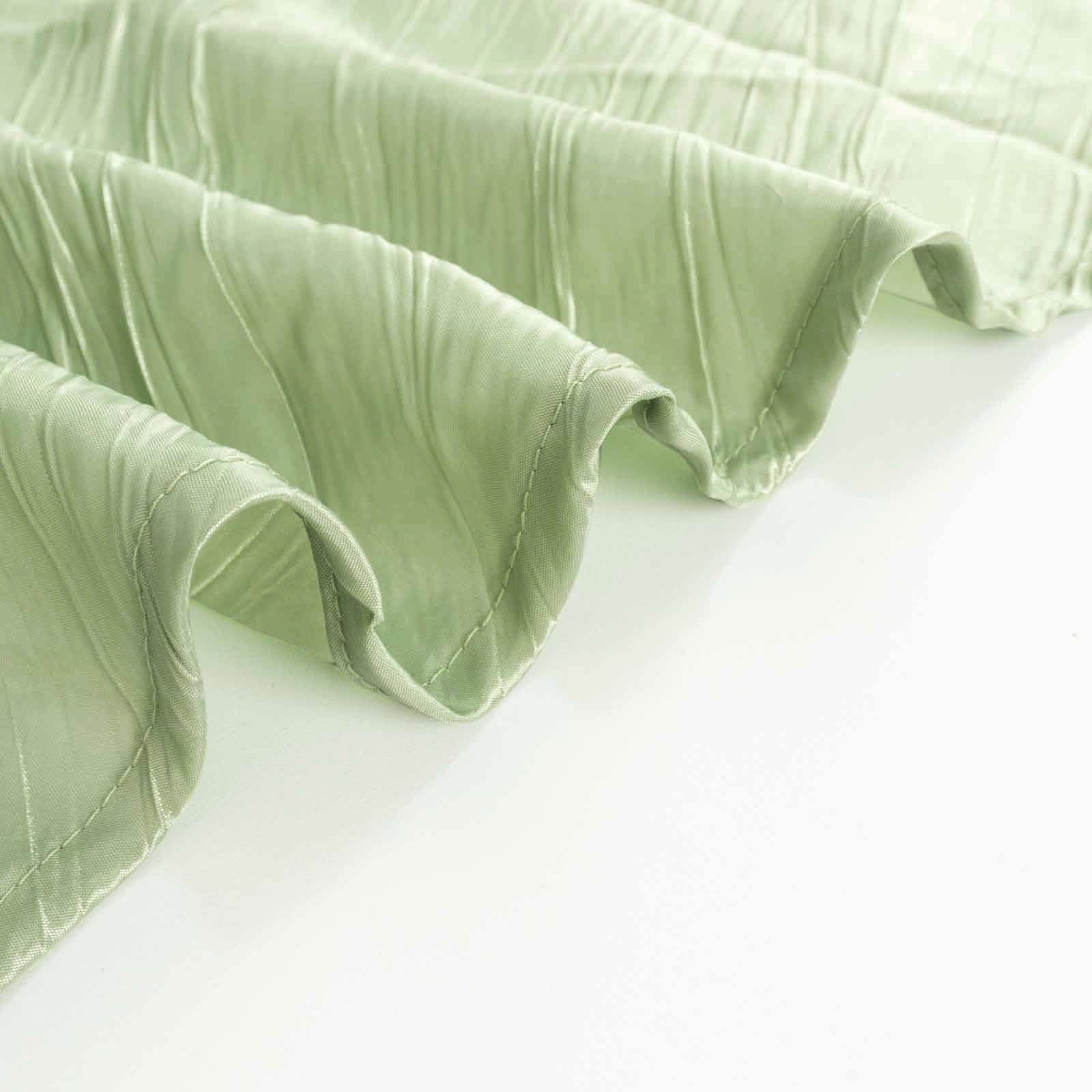 5 Accordion Crinkled Taffeta Dinner Napkins