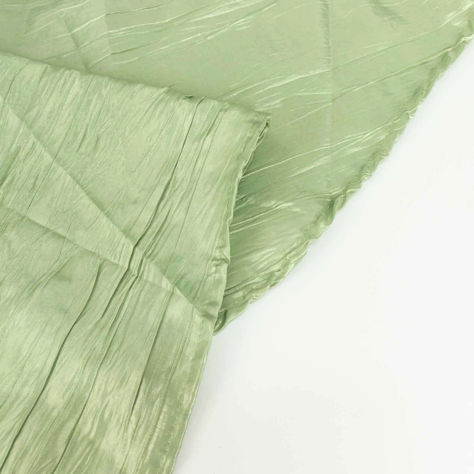 5 Accordion Crinkled Taffeta Dinner Napkins