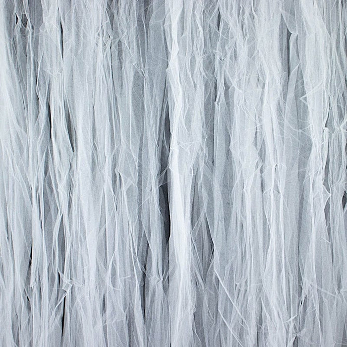 5 ft x 10 ft Sheer Tulle Backdrop Curtain Panels