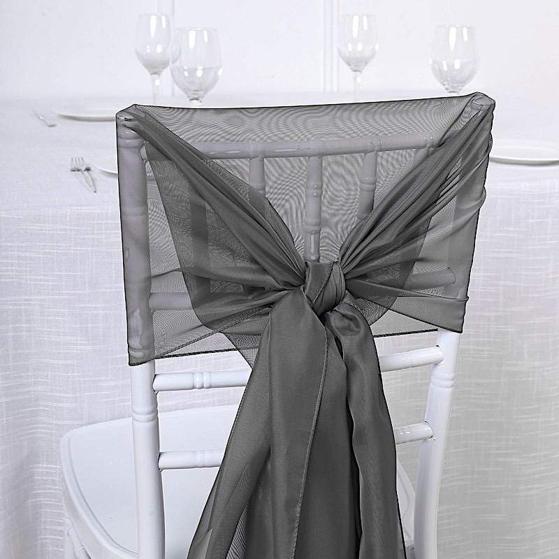 5 pcs Premium Chiffon Wide Chair Sashes