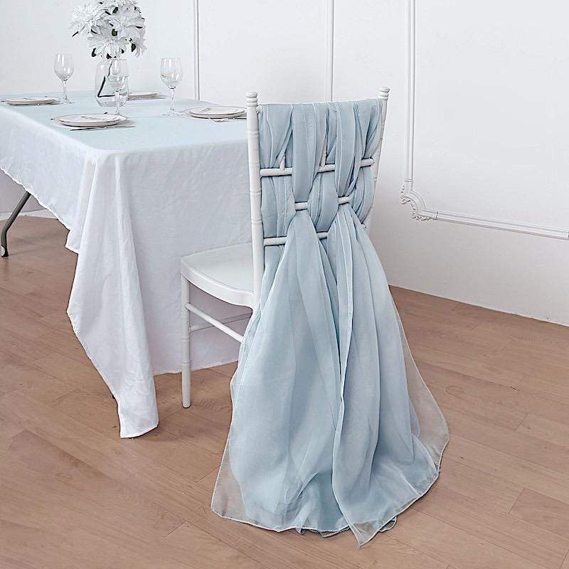 5 pcs Premium Chiffon Wide Chair Sashes