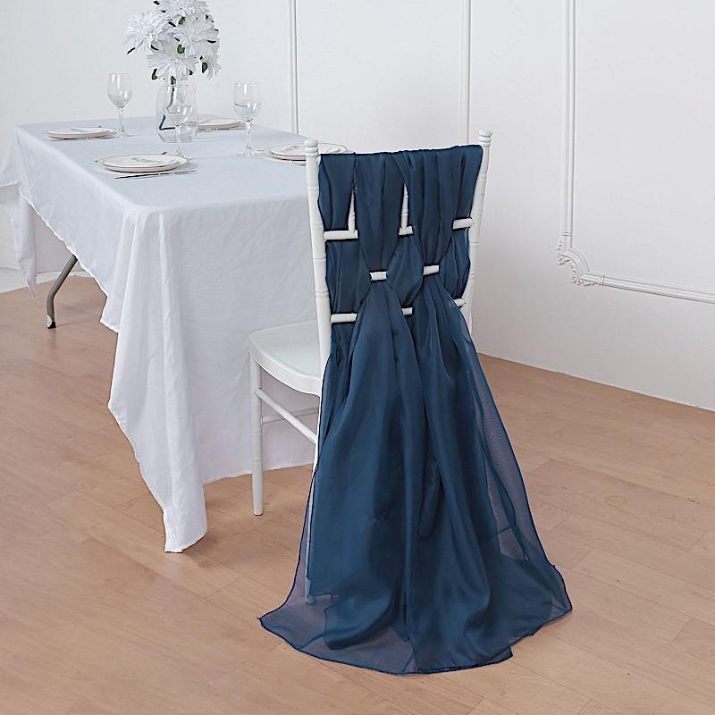 5 pcs Premium Chiffon Wide Chair Sashes