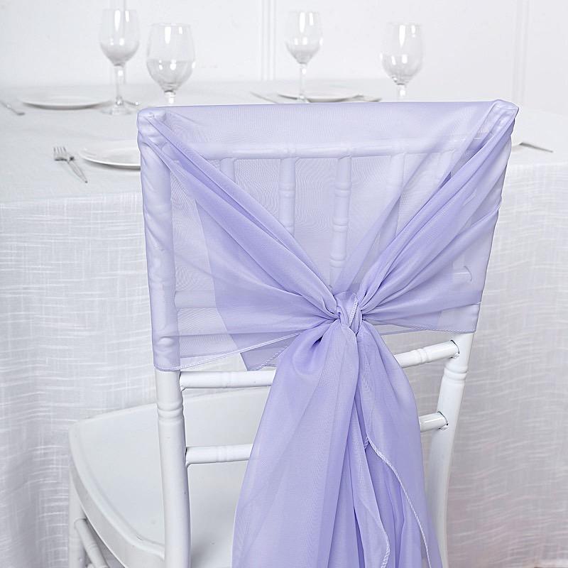 5 pcs Premium Chiffon Wide Chair Sashes