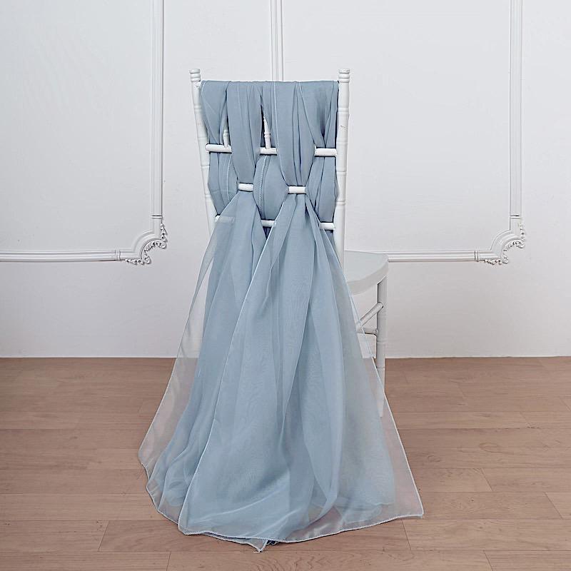 5 pcs Premium Chiffon Wide Chair Sashes