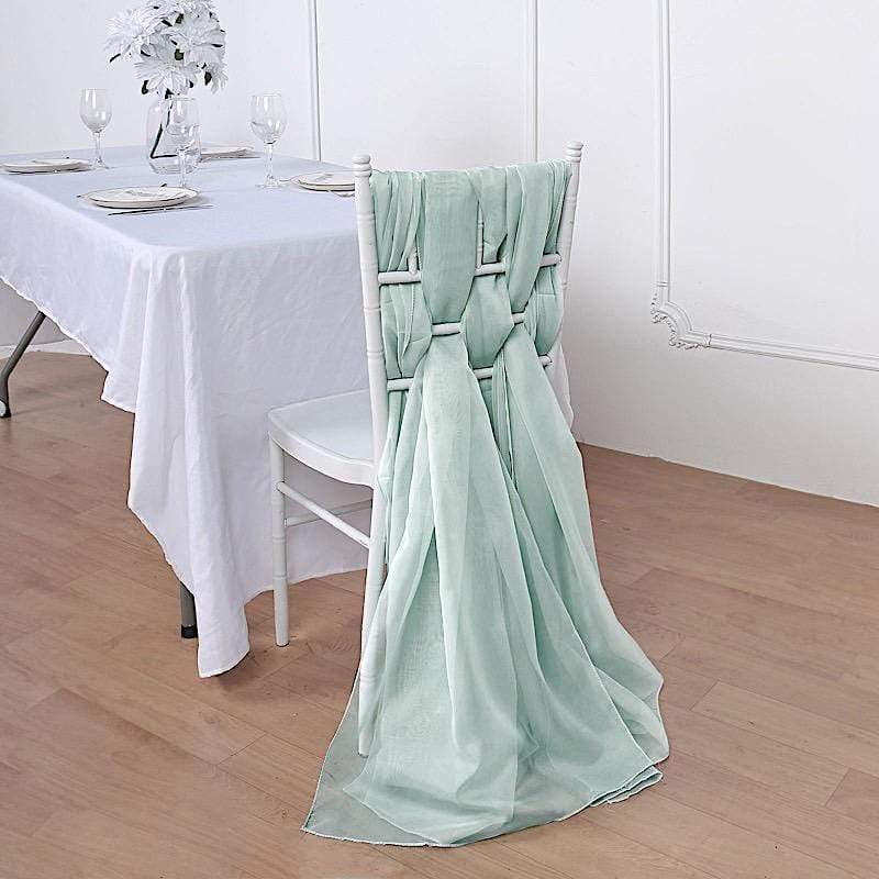 5 pcs Premium Chiffon Wide Chair Sashes
