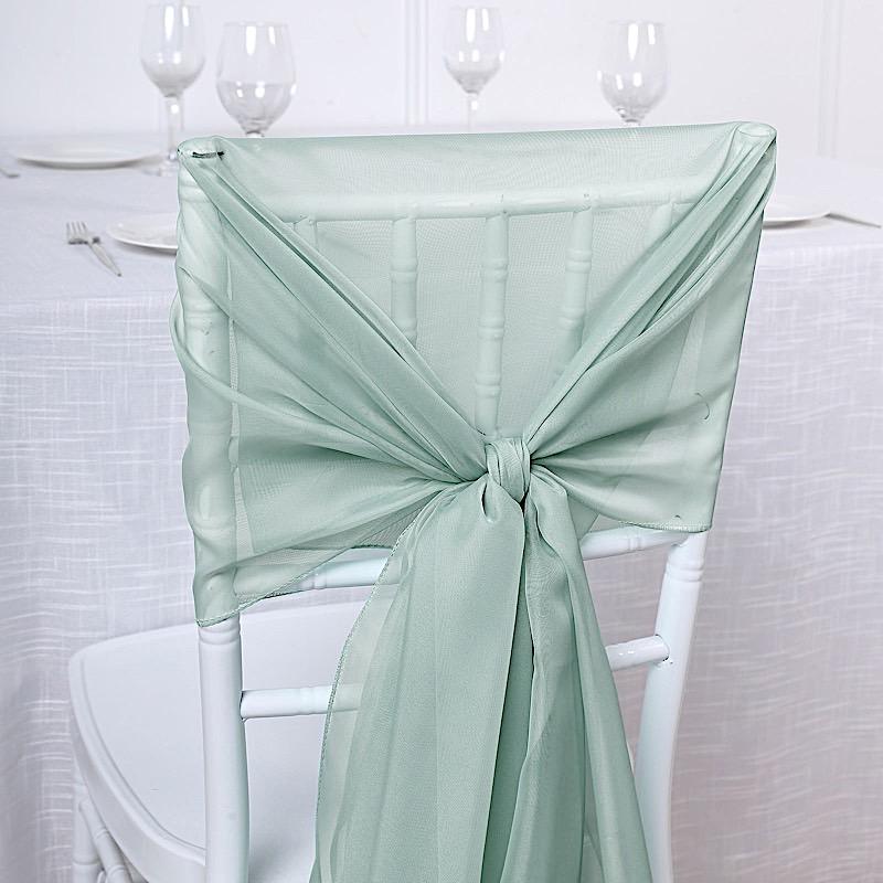 5 pcs Premium Chiffon Wide Chair Sashes
