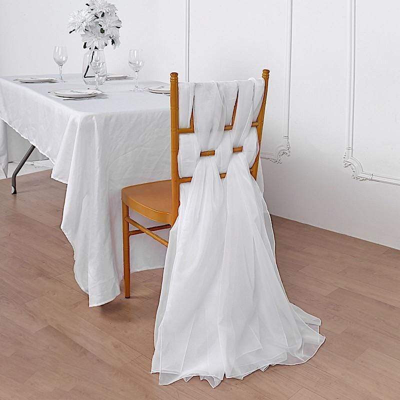 5 pcs Premium Chiffon Wide Chair Sashes