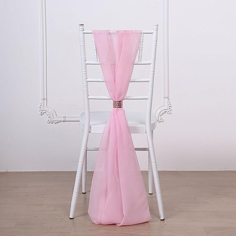 5 pcs Premium Chiffon Wide Chair Sashes SASHP_24_079