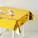 50" x 50" Square Metallic Disposable Plastic Tablecloth - Gold TAB_FOL_01_50X50_GOLD