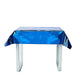 50" x 50" Square Metallic Disposable Plastic Tablecloth - Royal Blue TAB_FOL_01_50X50_ROY
