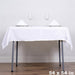 54" x 54" Polyester Square Tablecloth - White TAB_SQUR_54_WHT_POLY