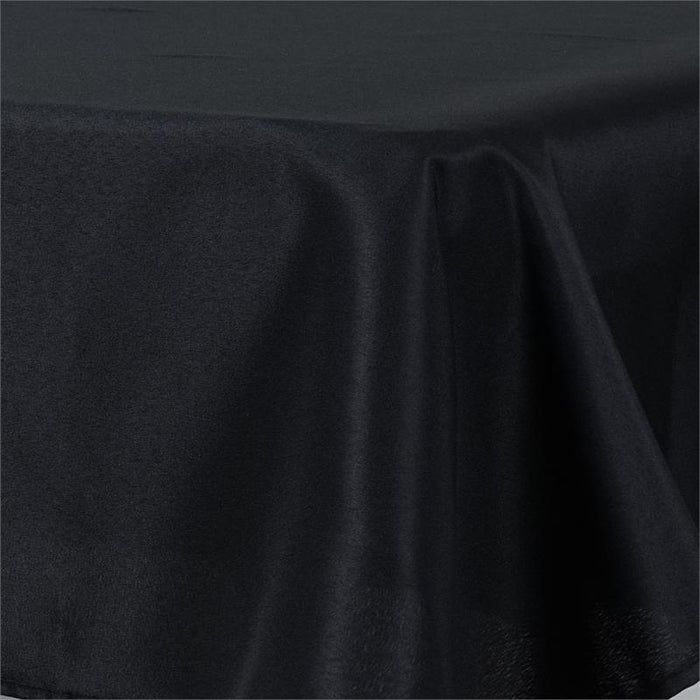 54" x 96" Polyester Rectangular Tablecloth - Black TAB_5496_BLK_POLY