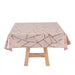 54"x54" Polyester Square Table Overlay with Metallic Geometric Pattern