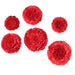 6 pcs 12" 16" 20" wide Large Carnations Tissue Paper Flowers POM_FLO04_1220_RED