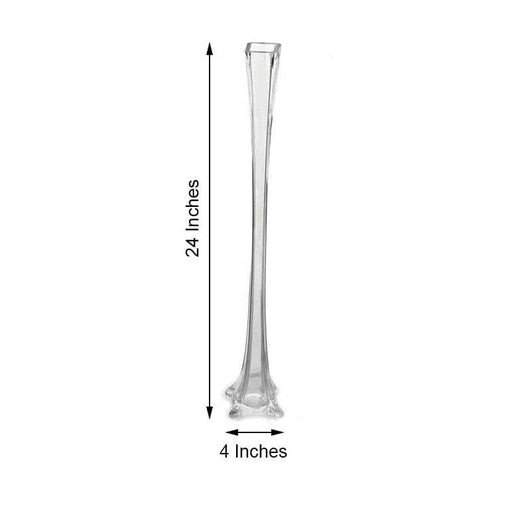 6 pcs 24" tall Wedding Eiffel Tower Vase - Clear VASE24_CLR