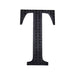 6" tall Letter Self-Adhesive Rhinestones Gem Sticker - Black DIA_NUM_GLIT6_BLK_T
