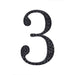 6" tall Number Self-Adhesive Rhinestones Gem Stickers - Black DIA_NUM_GLIT6_BLK_3