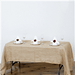 60" x 102" Burlap Rectangular Tablecloth - Natural TAB_JUTE_60102_NAT
