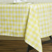 60" x 102" Checkered Gingham Polyester Tablecloth