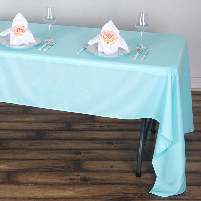 60" x 126" Polyester Rectangular Tablecloth TAB_60126_BLUE_POLY