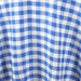 70" Checkered Gingham Polyester Round Tablecloth - Blue and White TAB_CHK70_BLUE
