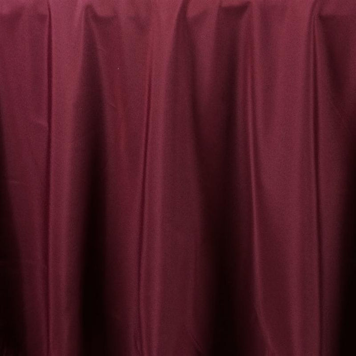 70" Polyester Round Tablecloth Wedding Party Table Linens - Burgundy TAB_70_BURG_POLY