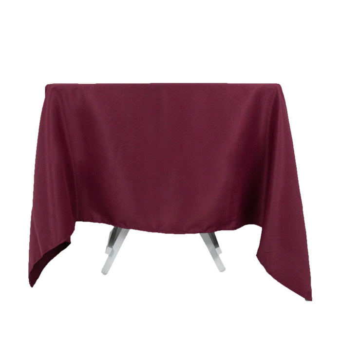 70" x 70" Premium Polyester Square Tablecloth TAB_SQUR_70_BURG_PRM