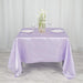 72" x 72" Satin Square Table Overlay Wedding Decorations - Lavender LAY72_STN_LAV