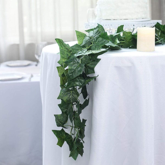 8 ft Artificial Leaves English Ivy Silk Chain Garland - Green ARTI_203_IVY