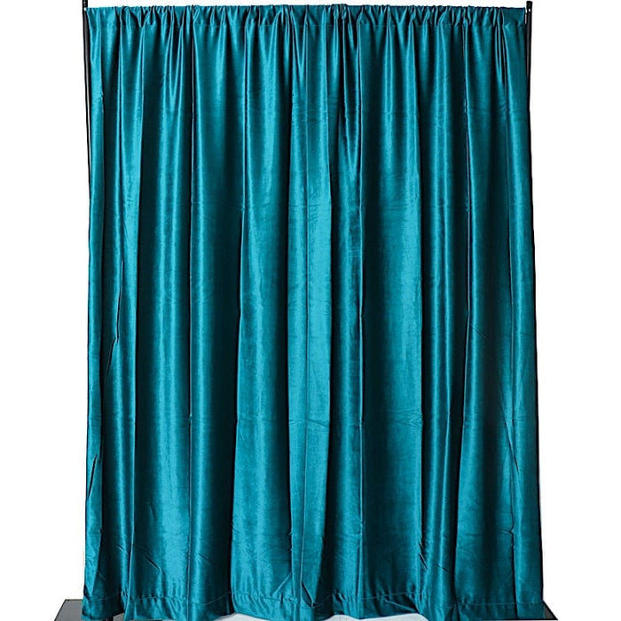 8 ft x 8 ft Premium Velvet Backdrop Curtain BKDP_VEL_8X8_TEAL