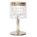 8" tall Faux Crystal Beaded Candle Holder Centerpiece CHDLR_CAND_005_GOLD