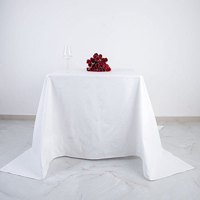 90" x 90" Cotton Square Tablecloth Wedding Linen