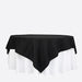90" x 90" High Quality Cotton Square Tablecloth TAB_COT_9090_BLK