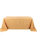 90"x132" Polyester Rectangular Tablecloth with Metallic Geometric Pattern TAB_FOIL_90132_GOLD_G