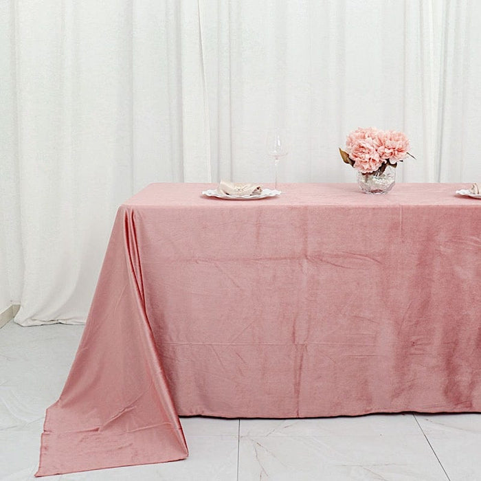 90"x132" Premium Velvet Rectangular Tablecloth