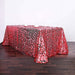 90x156" Large Payette Sequin Rectangular Tablecloth TAB_71_90156_RED