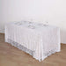 90x156" Large Payette Sequin Rectangular Tablecloth TAB_71_90156_WHT