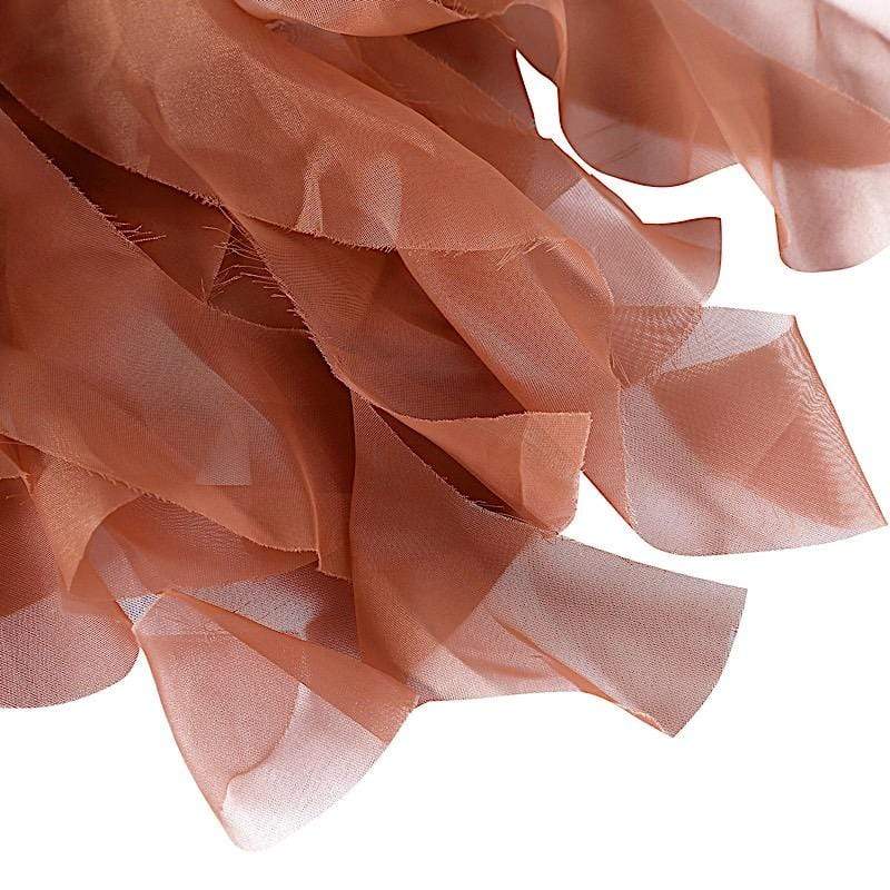 Chiffon Curly Chair Sash Bows Ties Wedding Decorations