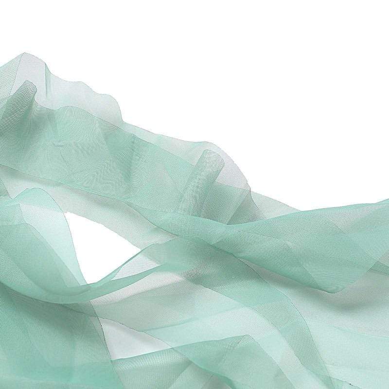 Chiffon Curly Chair Sash Bows Ties Wedding Decorations