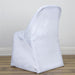 Polyester Folding Chair Cover Wedding Decorations CHAIR_RND_WHT