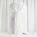 Premium Chair Cover with Curly Chiffon Ruffled Sashes SASH_2403_IVR