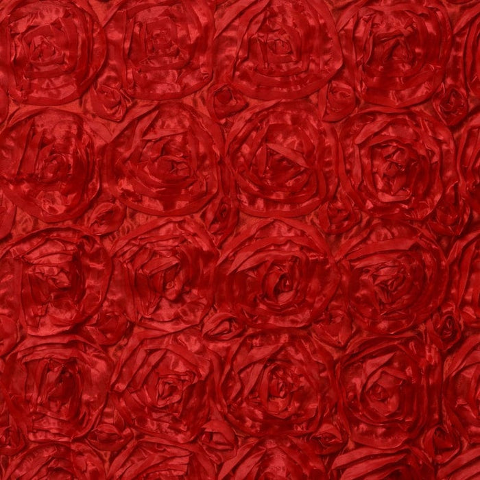 Satin Ribbon Roses Table Skirt