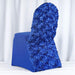 Satin Rosette Spandex Stretchable Banquet Chair Cover - Royal Blue CHAIR_SPX01_ROY